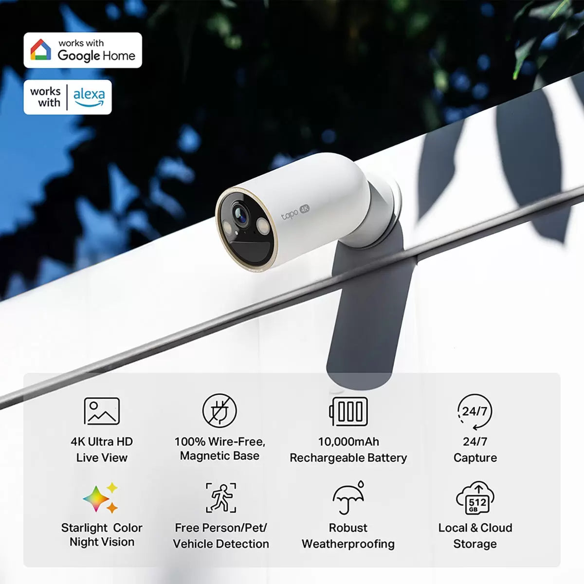 TP-Link Tapo C460KIT 4K 8MP Solar-Powered Security Camera Kit