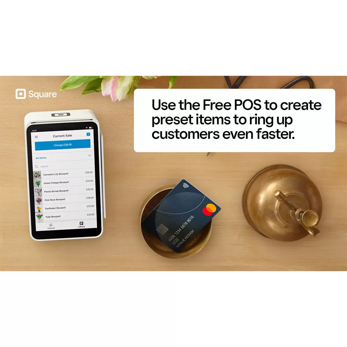 Square Terminal Card Reader Payment Machine & Receipt Printer