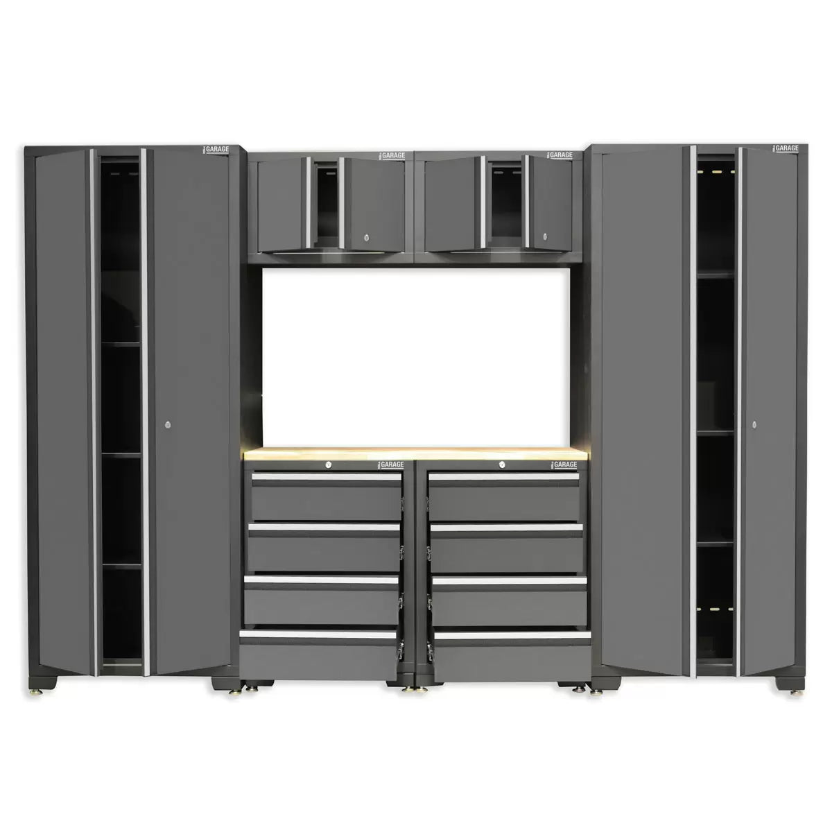Hilka 24 Gauge Steel 7 Piece Modular Storage Cabinet Set