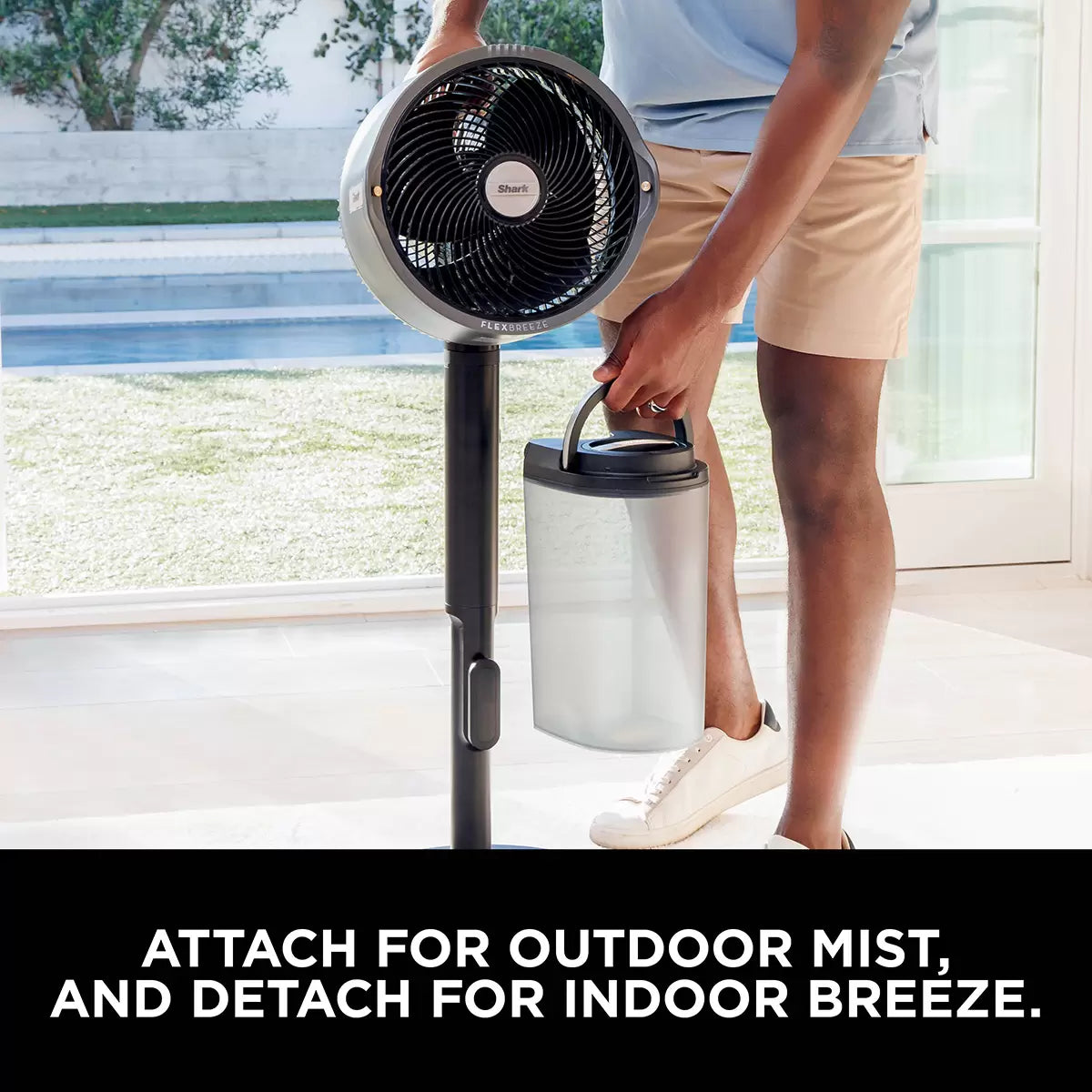 Shark FA300UK FlexBreeze Pro Mist in Charcoal Grey