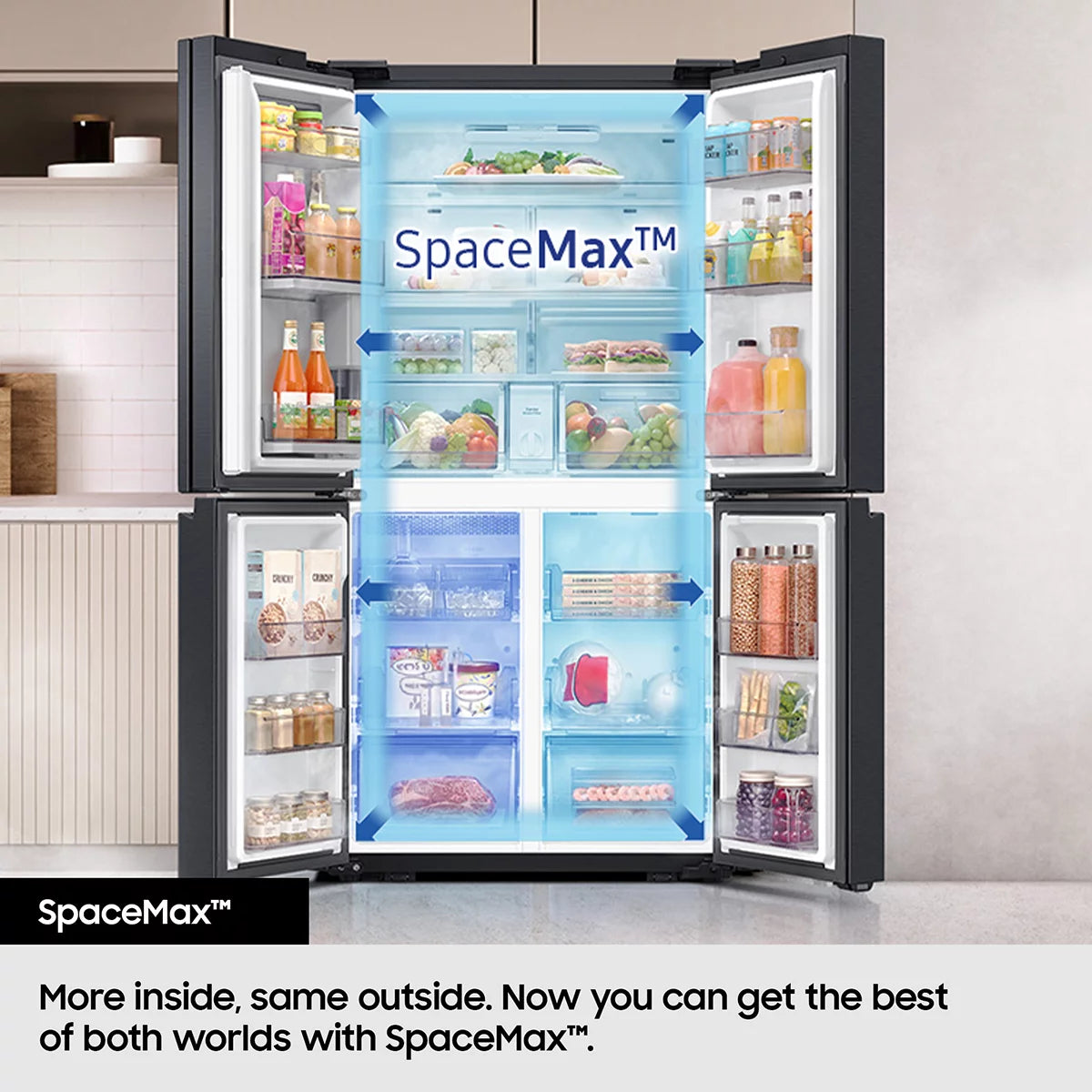 Samsung Series 9 SpaceMax RF65DG960EB1EU 646L Smart Multi Door Fridge Freezer