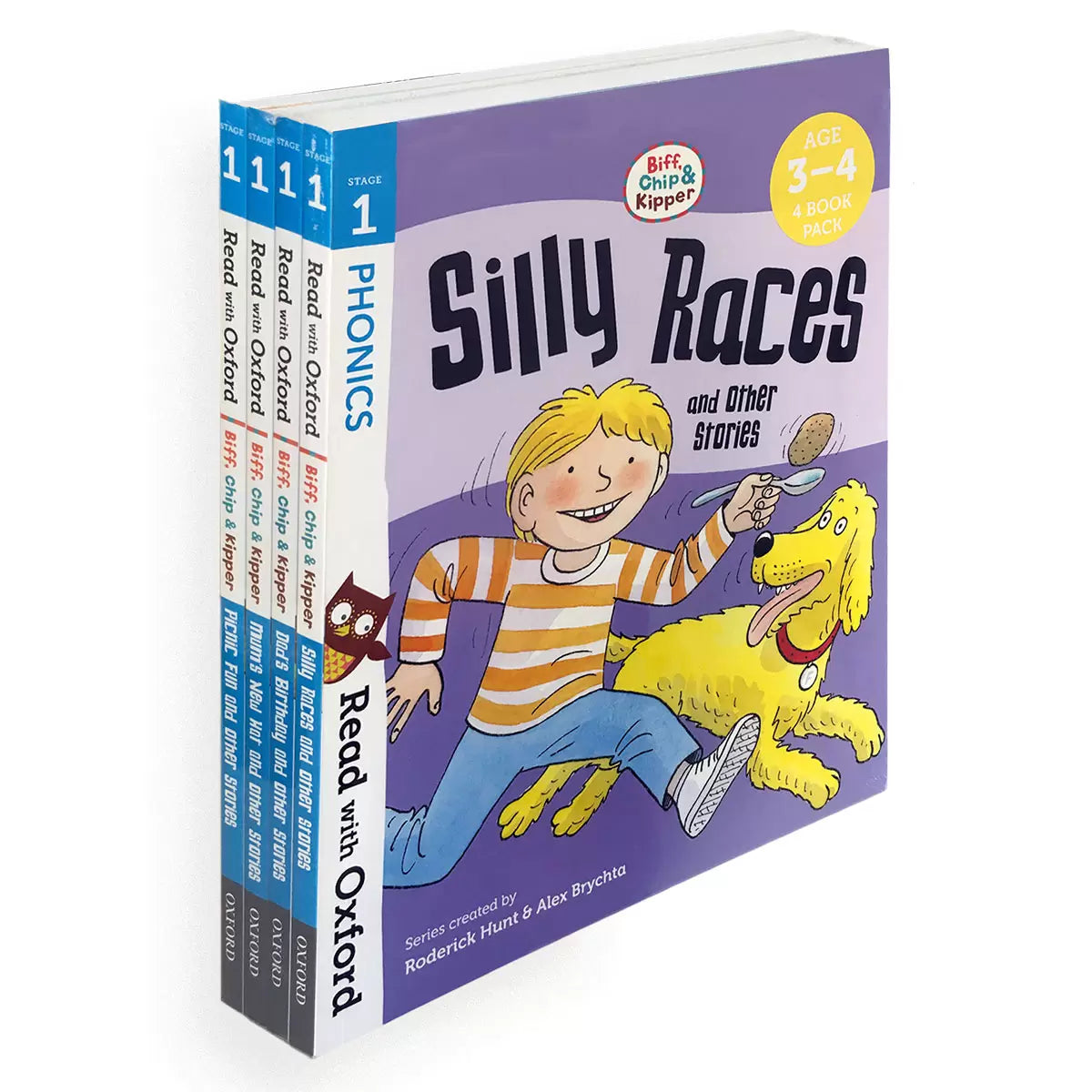Biff, Chip and Kipper 4 Book Set (3-7 Years) in 4 Options