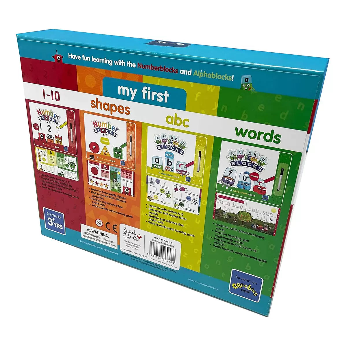 Wipe-Clean Number Blocks in 2 Options: 'Let's Learn' or 'My First' Numbers &