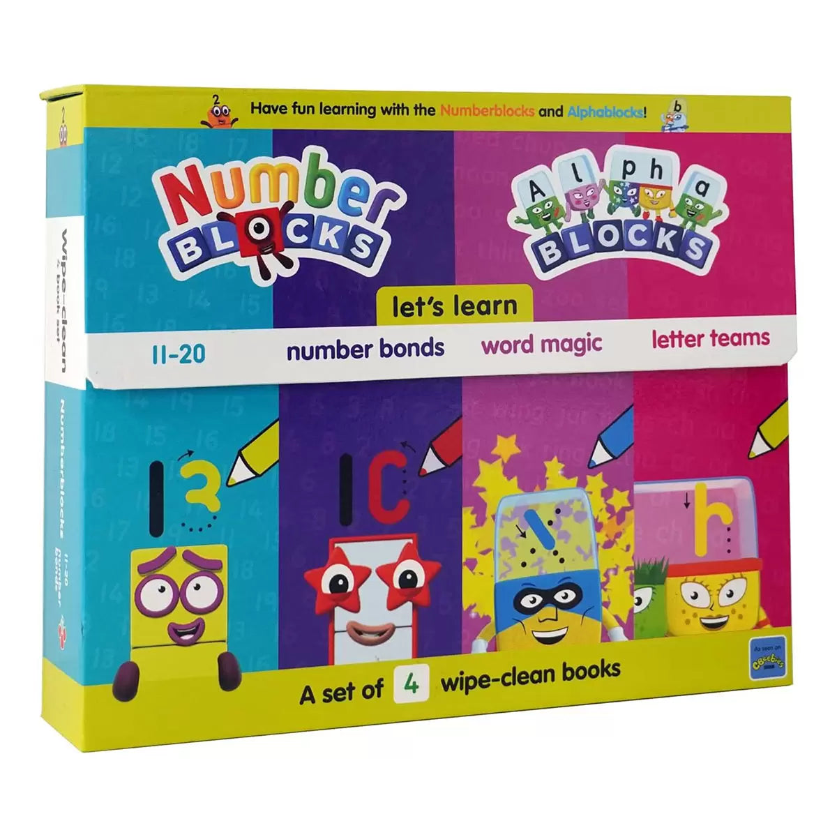Wipe-Clean Number Blocks in 2 Options: 'Let's Learn' or 'My First' Numbers &