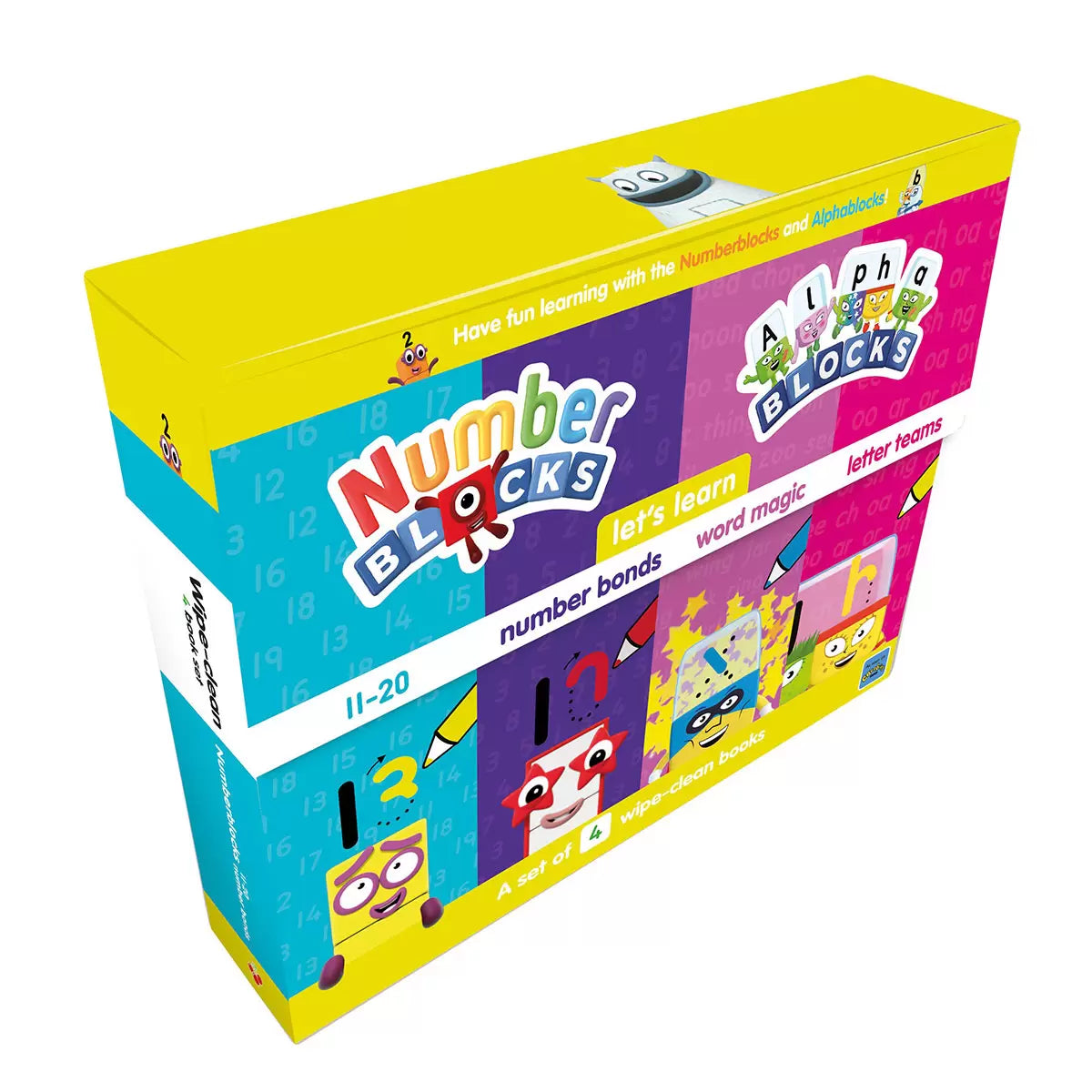 Wipe-Clean Number Blocks in 2 Options: 'Let's Learn' or 'My First' Numbers &