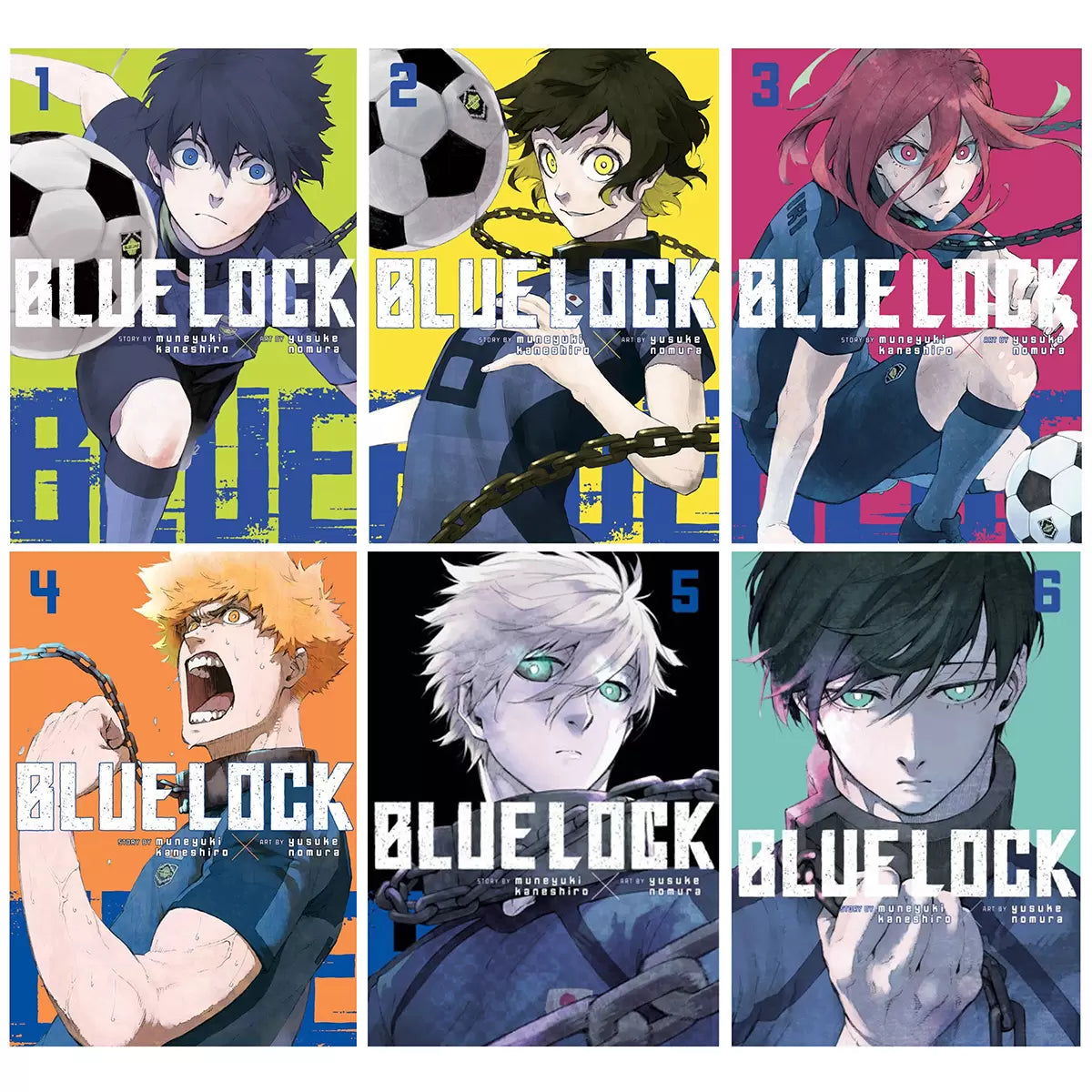Manga x6 Book Box Set in 2 Options: Blue Lock or Seven Deadly Sins