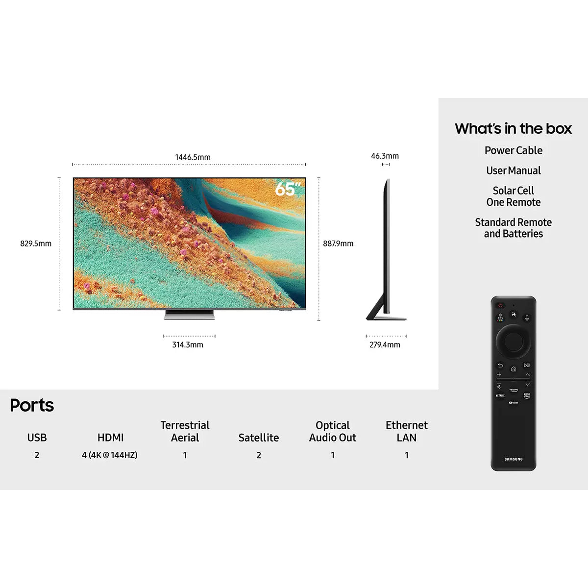 Samsung QE65QN85FAUXXU 65 Inch Neo QLED 4K Ultra HD Smart TV