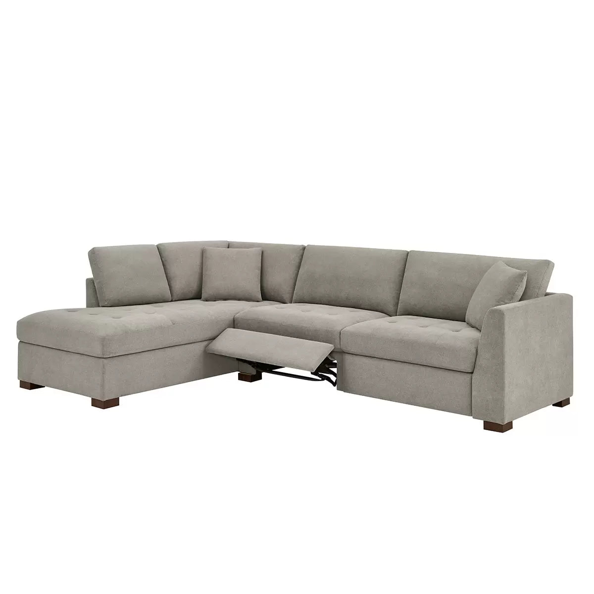 Thomasville Miles Grey Fabric Corner Sofa with Power Footrests in 2
