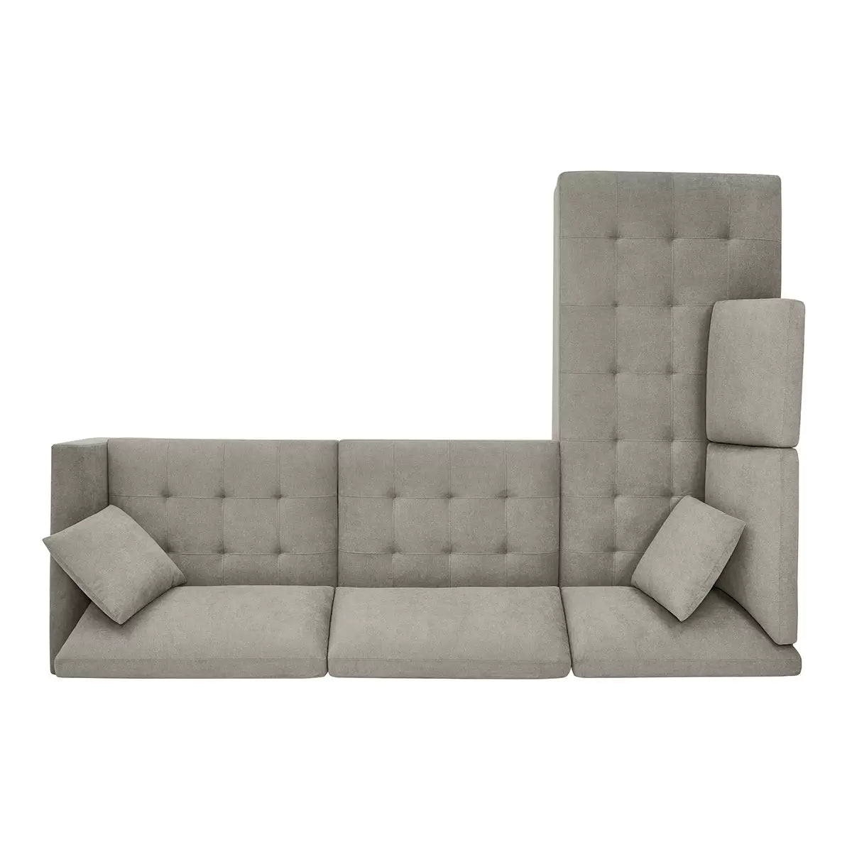 Thomasville Miles Grey Fabric Corner Sofa with Power Footrests in 2