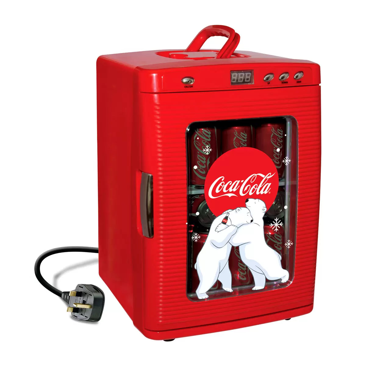 Coca-Cola Polar Bear Mini Fridge 25L Portable Cooler Warmer 28 Can