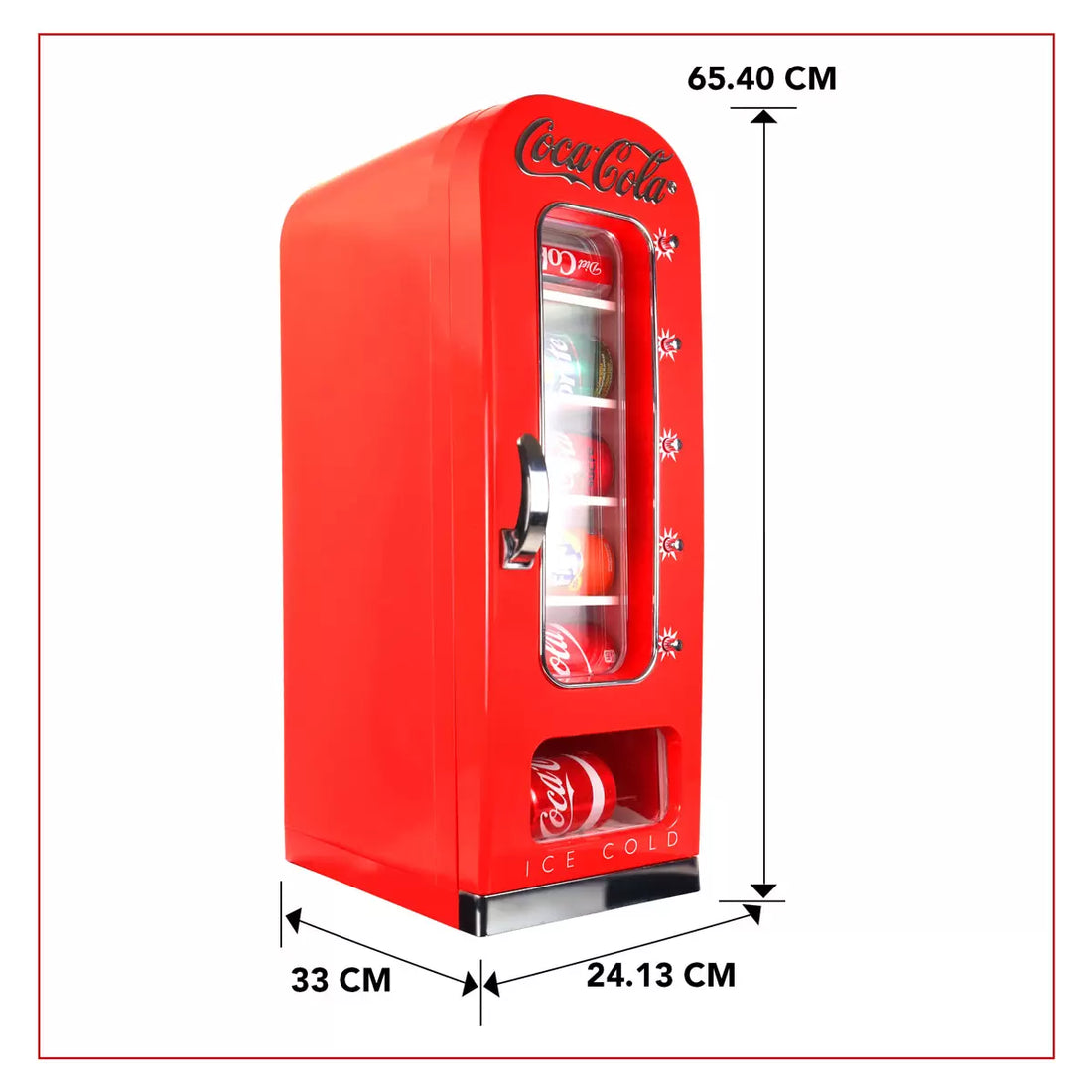 Coca Cola 5L Mini Fridge 10 Can Portable Vending Machine In Red