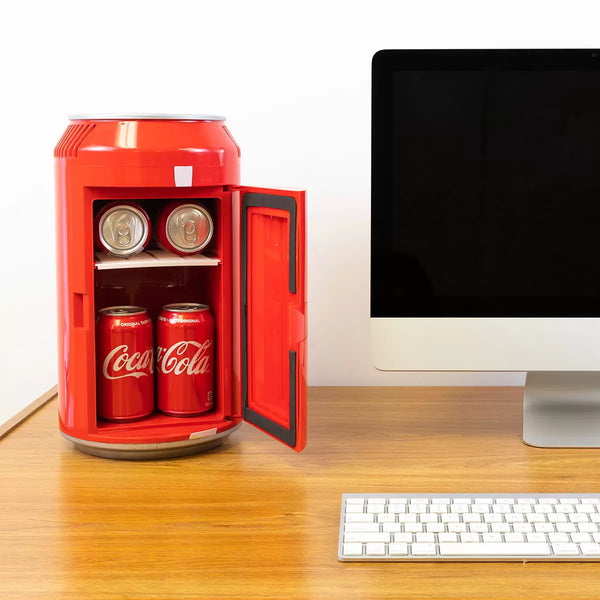 Coca-Cola 5.4L Coke Mini Fridge 8 Can Portable Cooler In Red