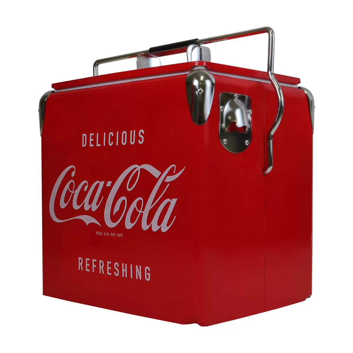 Coca-Cola 13L Stainless Steel Ice Chest with Bottle Opener 18 Can