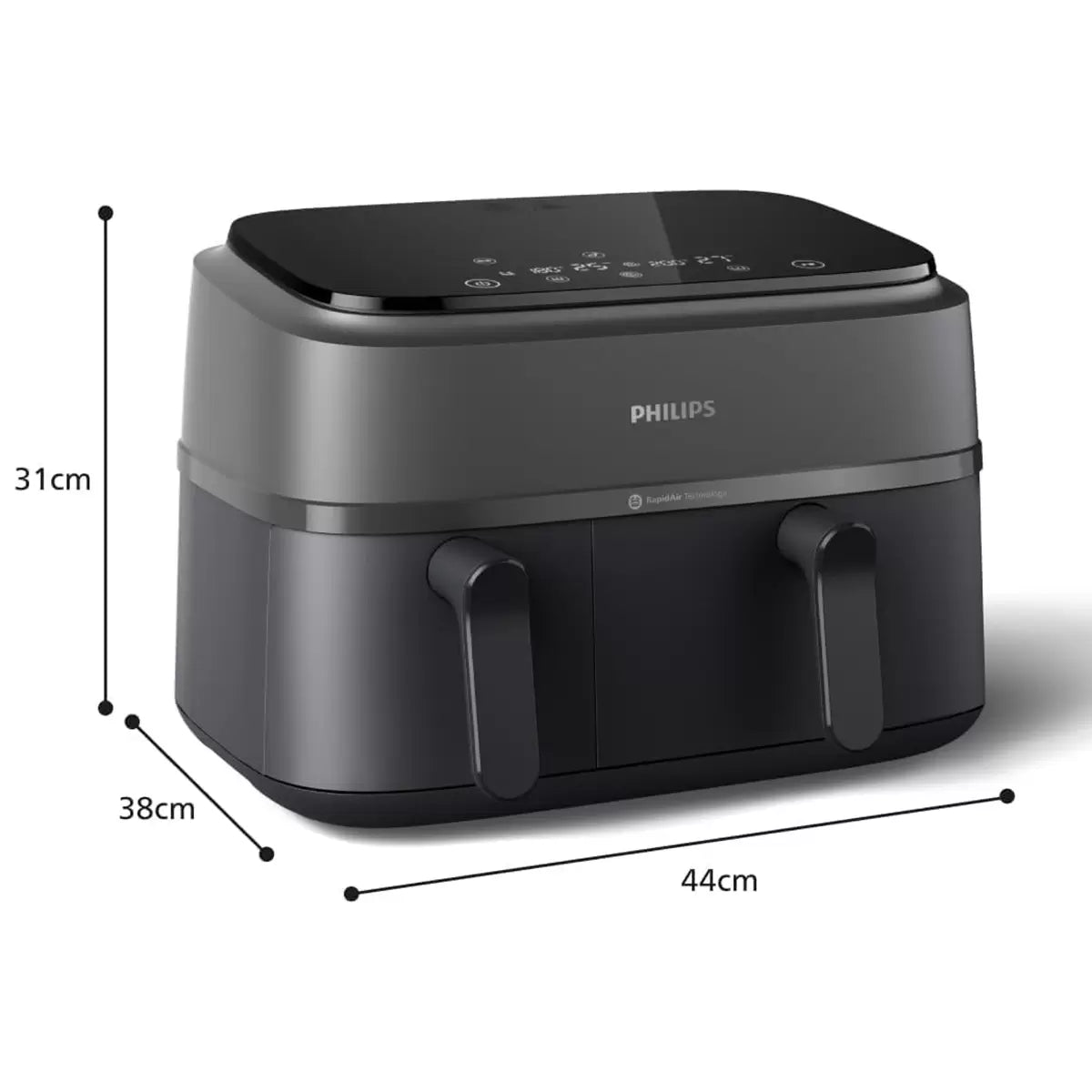 Philips 9L Dual Basket Air Fryer 3000 Series, NA350/03