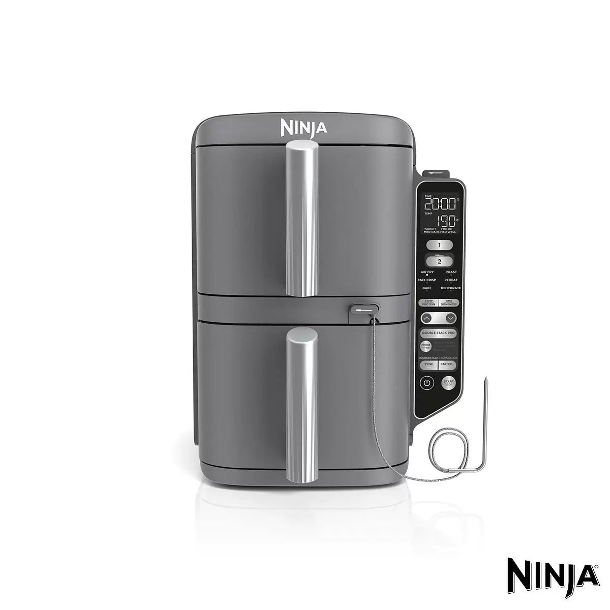 Ninja Double Stack 9.5L Air Fryer with Smart Cook System, SL451UK