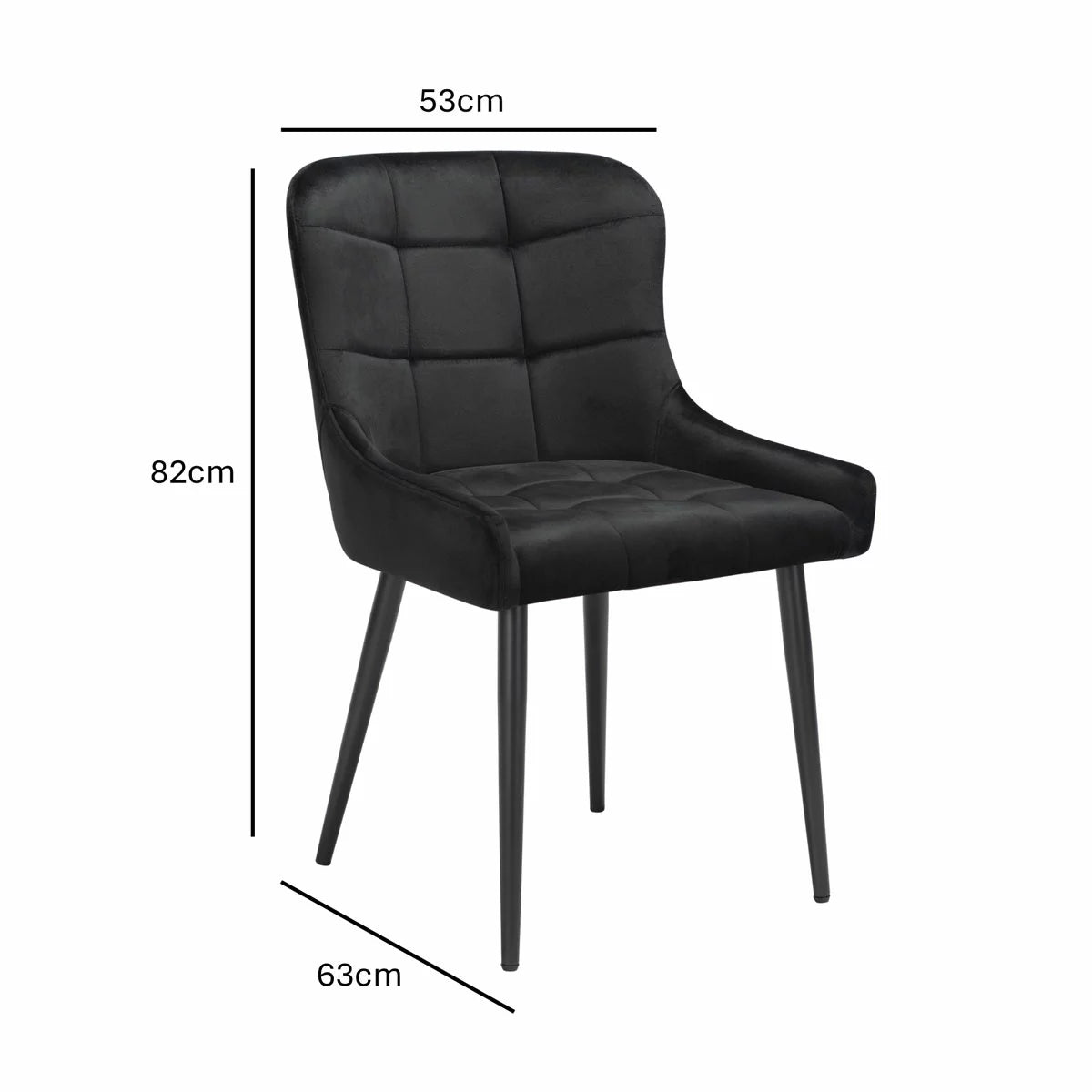 Indus Valley Kia Ceramic Extending Dining Table + 6 Black Chairs, Seats 6-8, view 4
