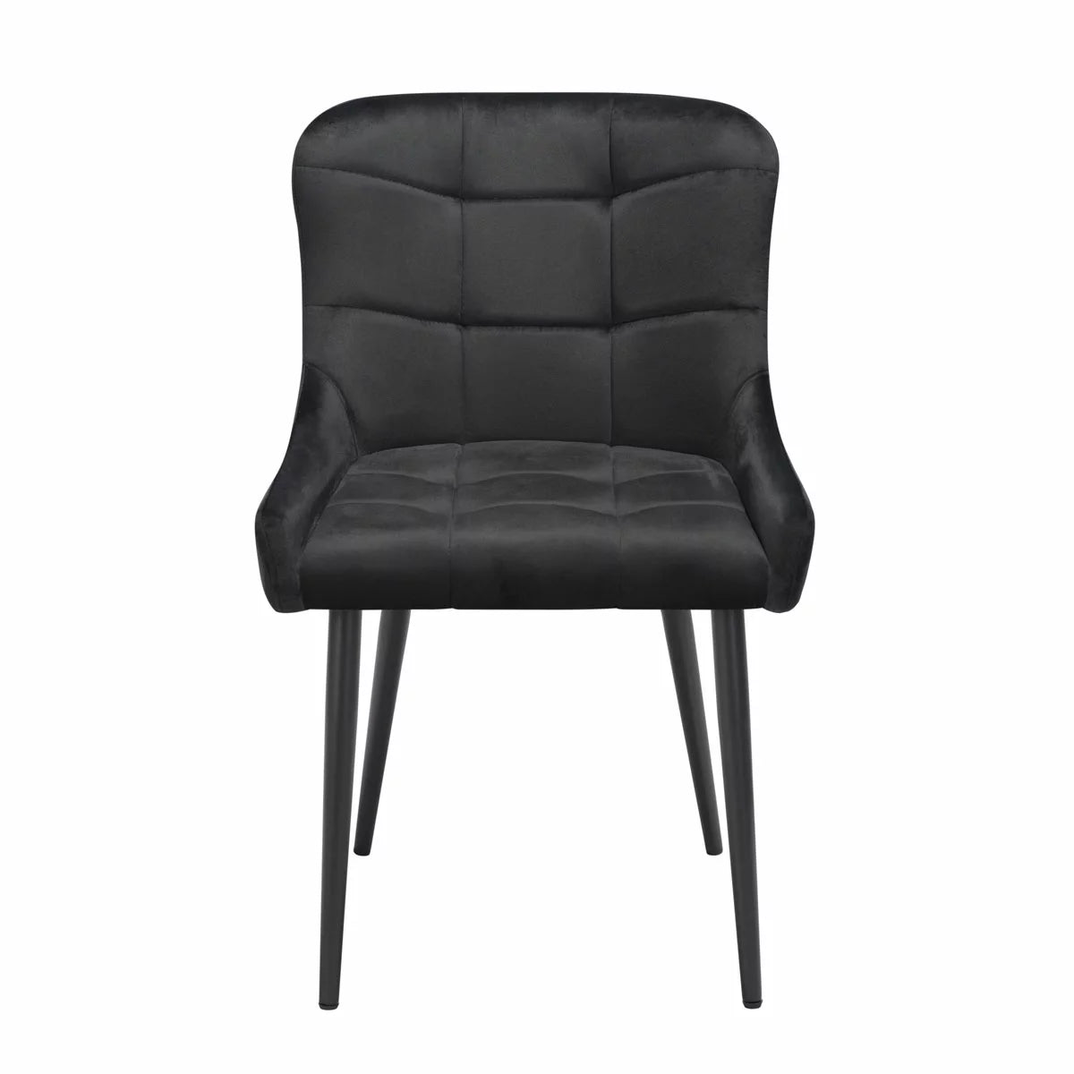 Indus Valley Kia Ceramic Extending Dining Table + 6 Black Chairs, Seats 6-8, view 5