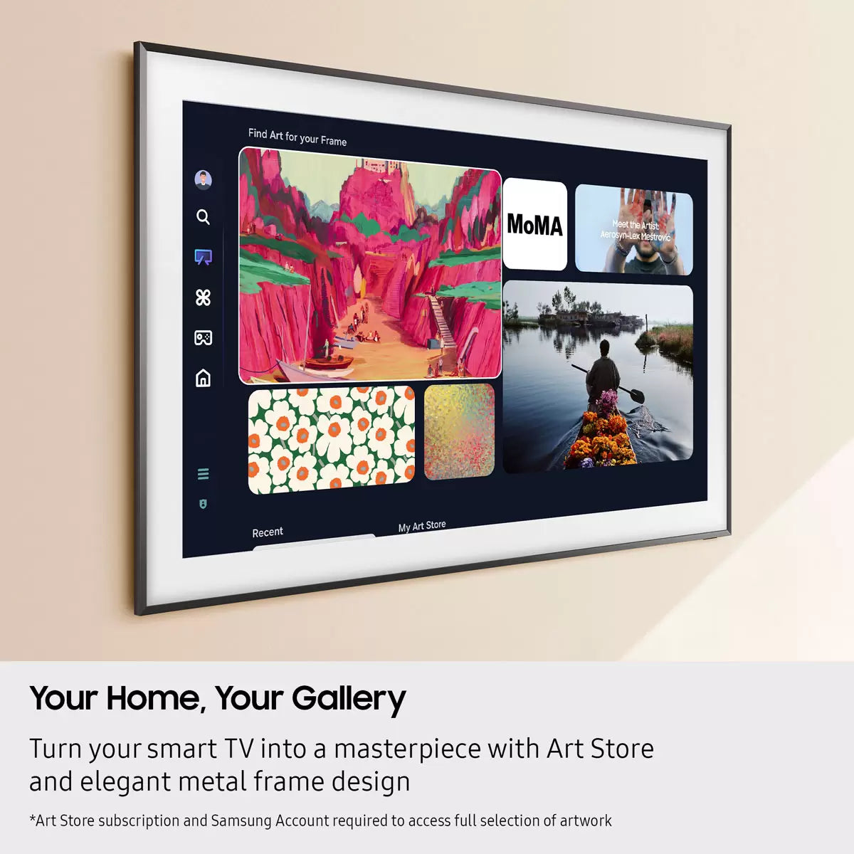 Samsung QE50LS03FAUXXU 50 Inch Frame QLED 4K Ultra HD Smart TV