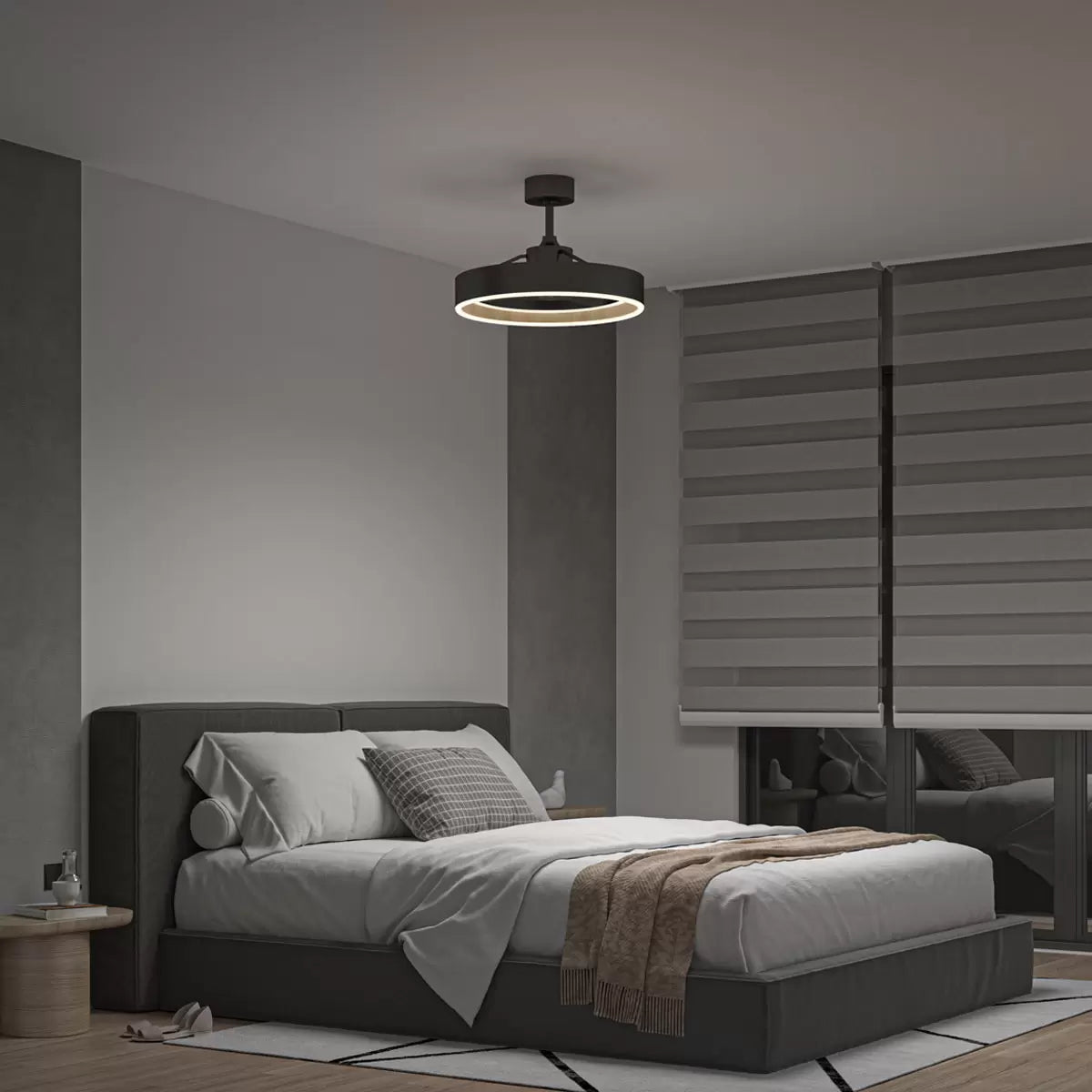 Artika Alton 24" (61cm) Wood Accent Fan Light with Remote Control