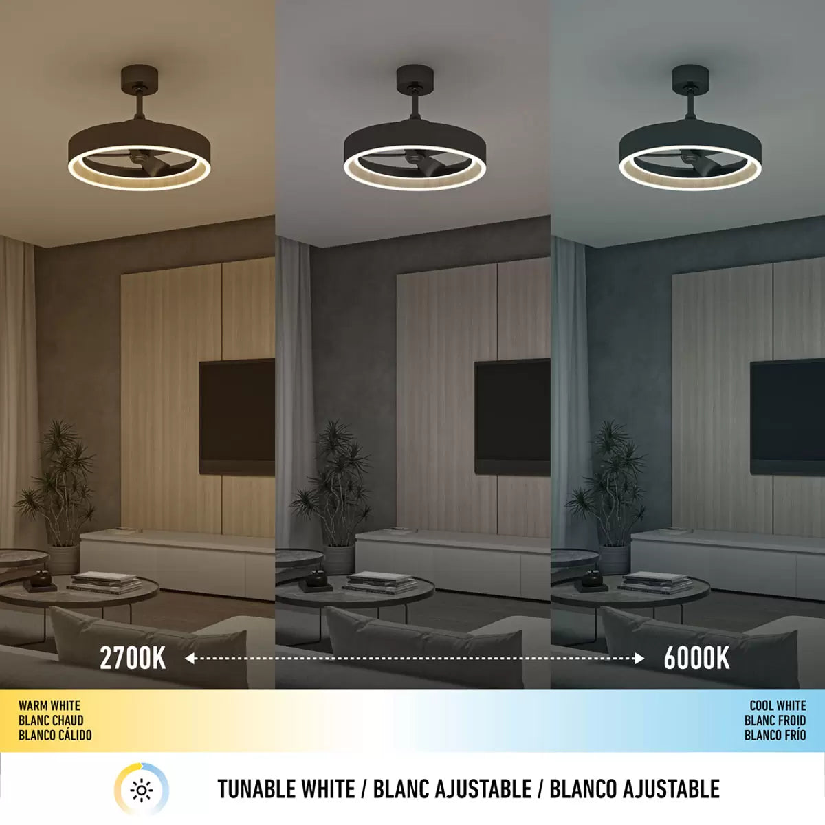 Artika Alton 24" (61cm) Wood Accent Fan Light with Remote Control