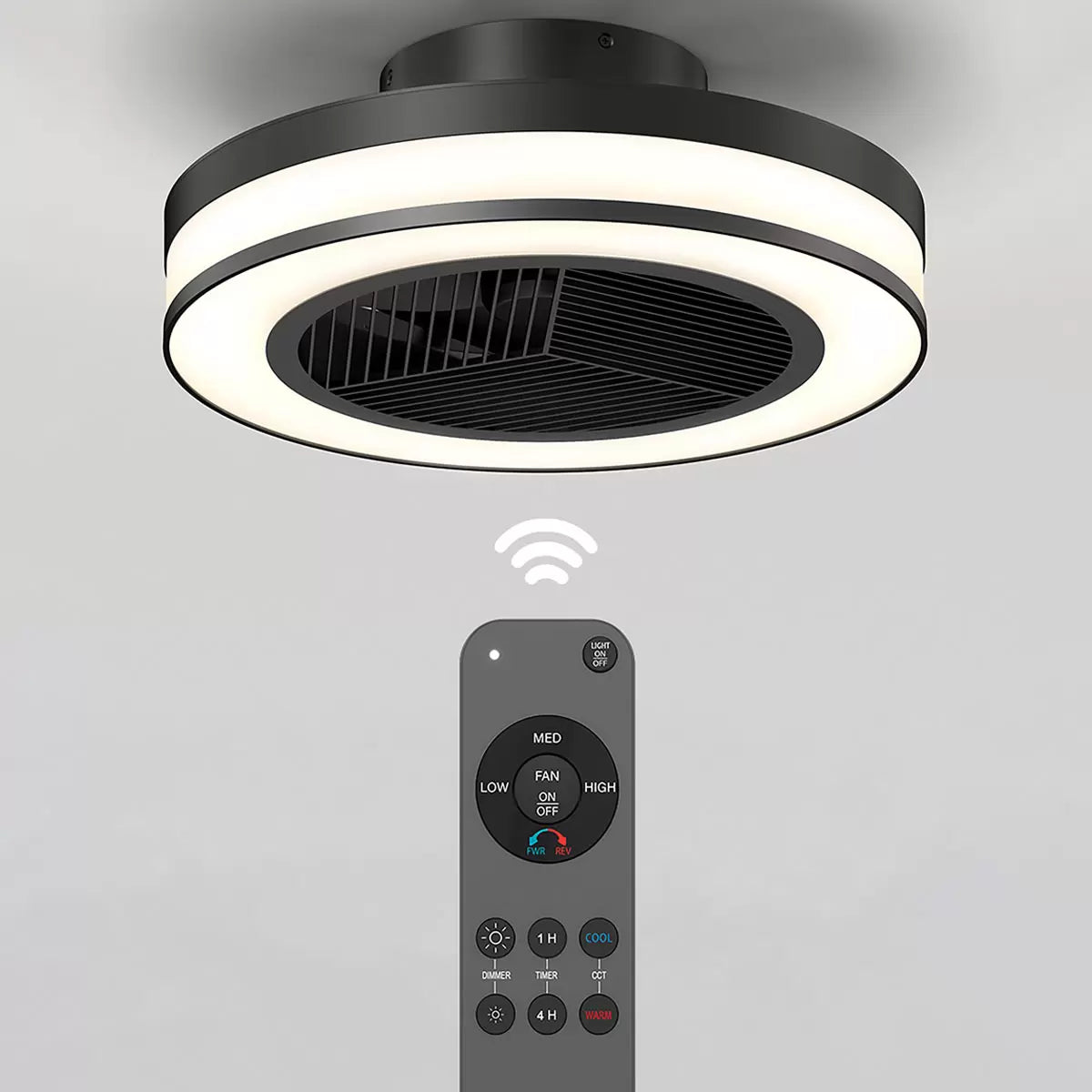 Artika Elton 19" (43cm) Fan Light with Remote Control