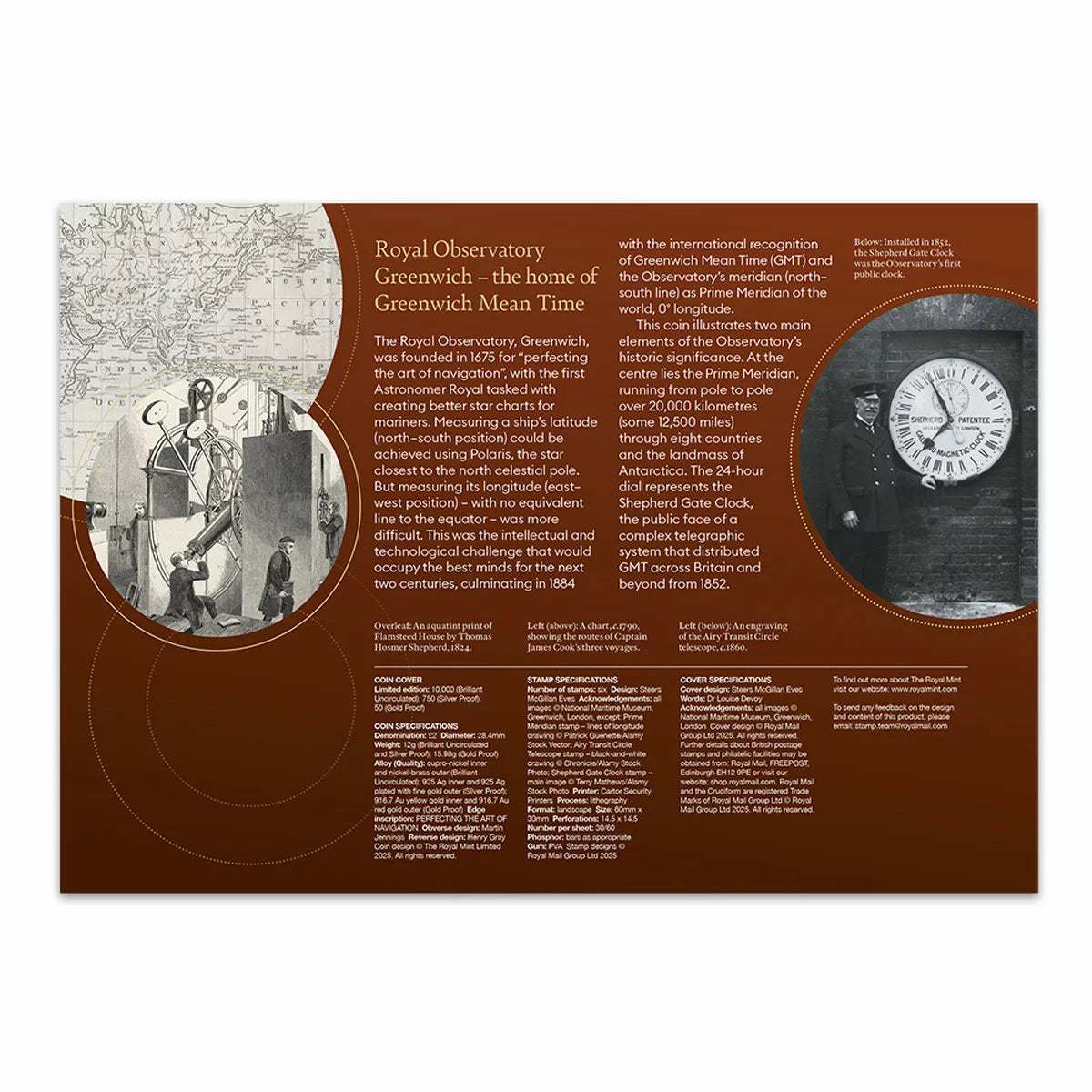 Royal Observatory £2 Silver Coin Cover & Stamps from Royal Mail® and The Royal
