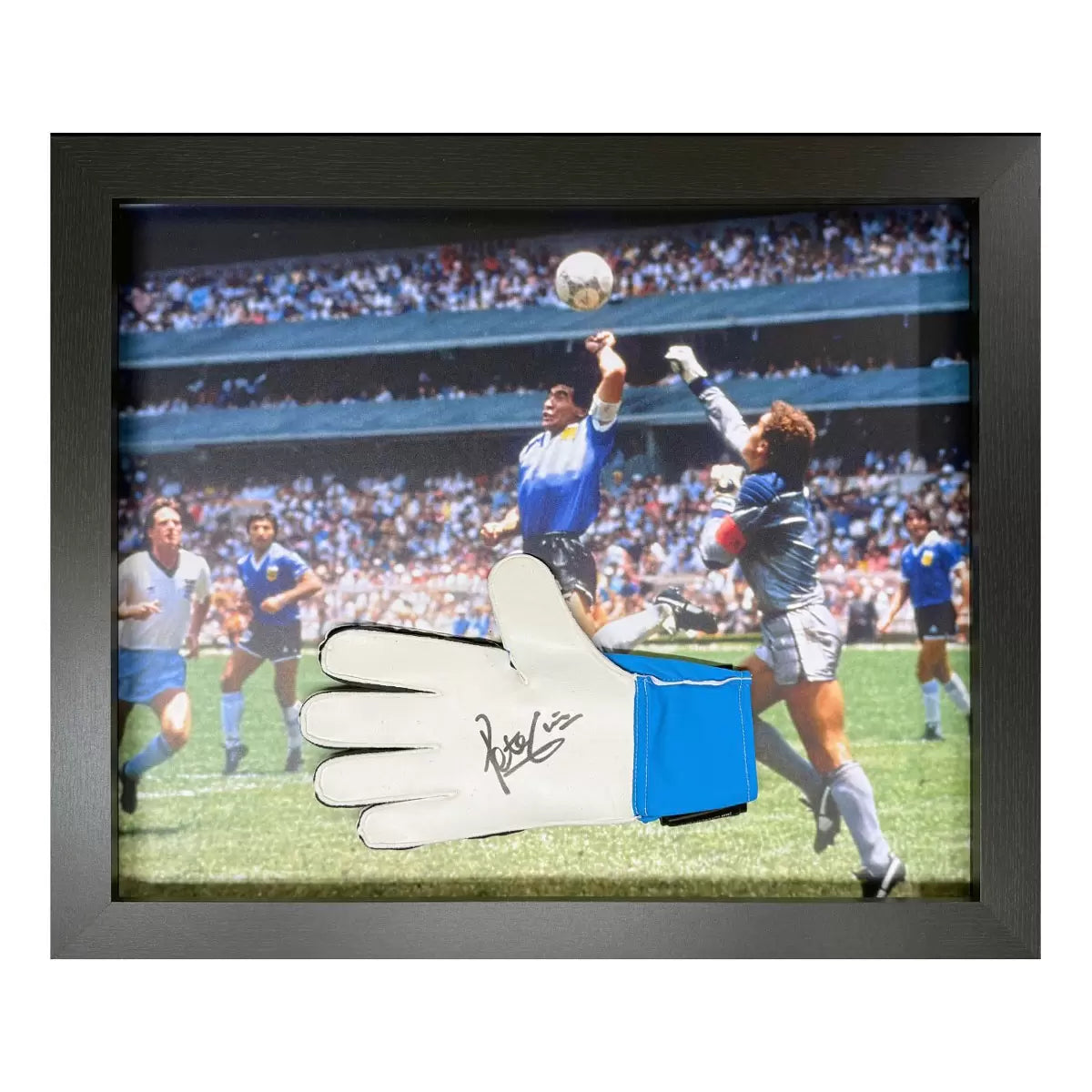 Peter Shilton England Signed Framed Goalkeeper Football Glove