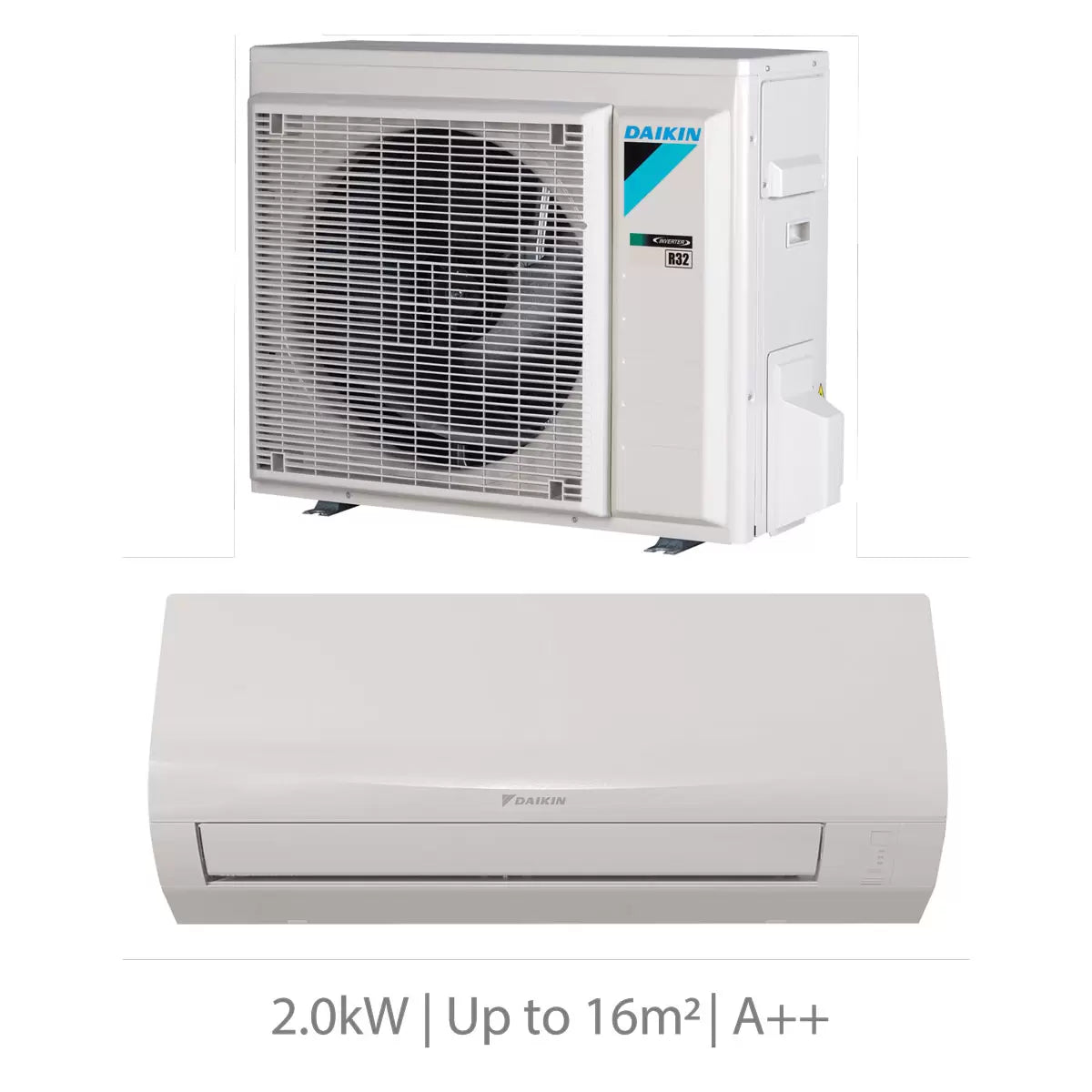 Installed Daikin Perfera 2.0kW Single Split Air Conditioning Unit for Domestic Use