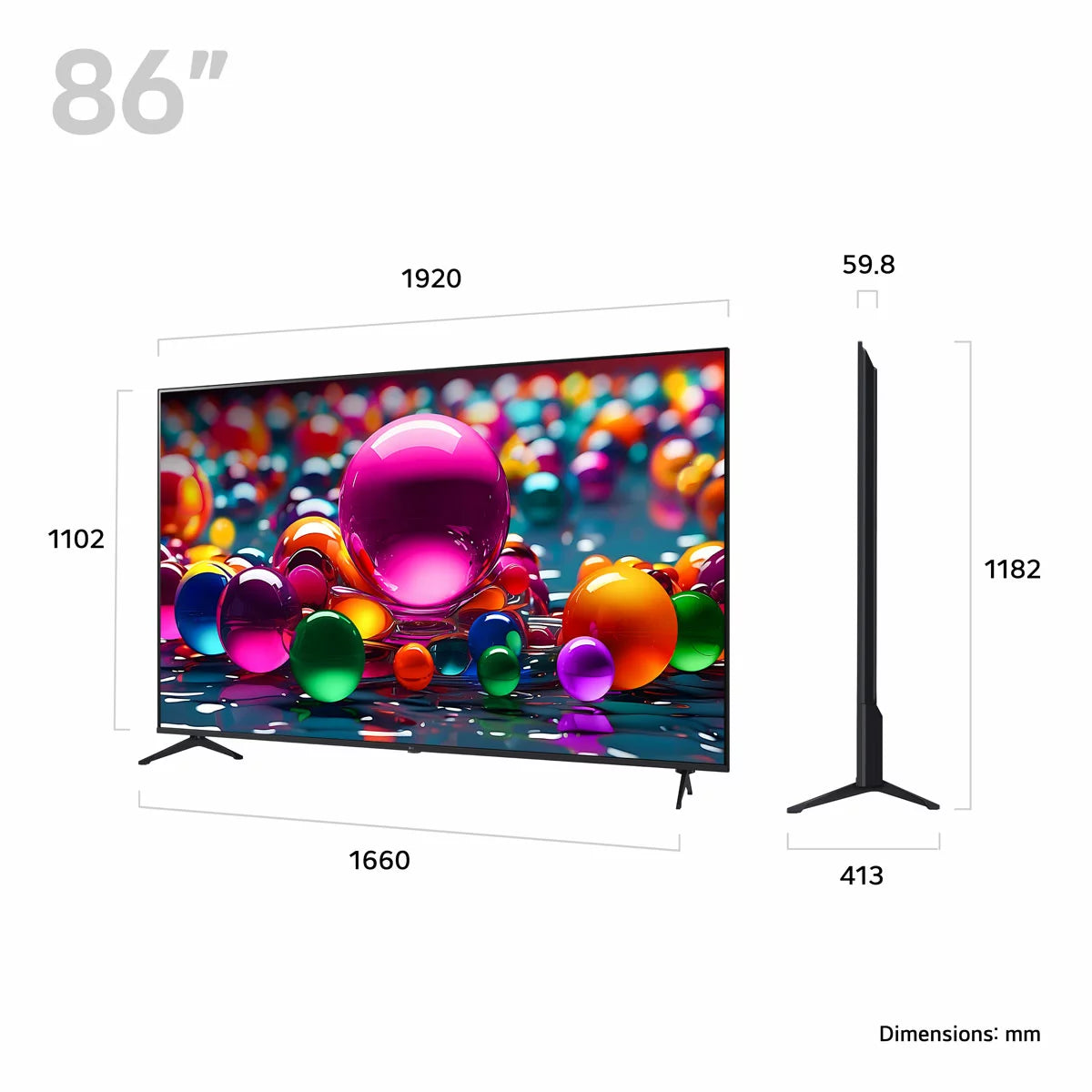 LG 86UA75006LA 86 Inch 4K Ultra HD Smart TV