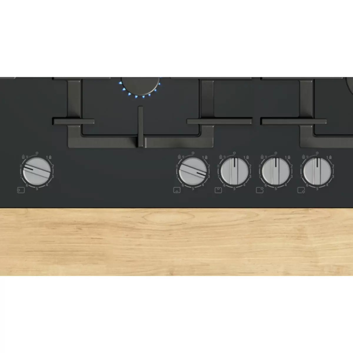 Bosch Series 6 PPM9A6I40, Tempered Glass 90cm Gas Hob in Black