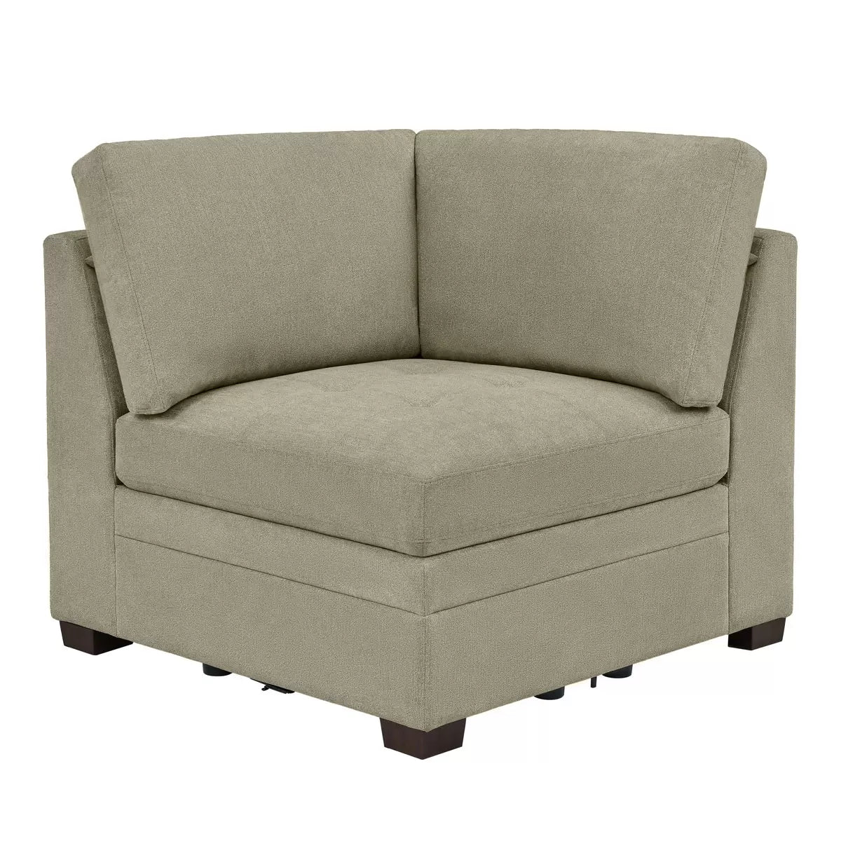 Thomasville Tisdale Beige Fabric Corner Chair