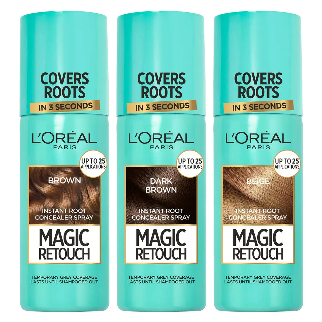 L'Oreal Paris Magic Retouch Root Touch Up Hair Spray - 3 Shades