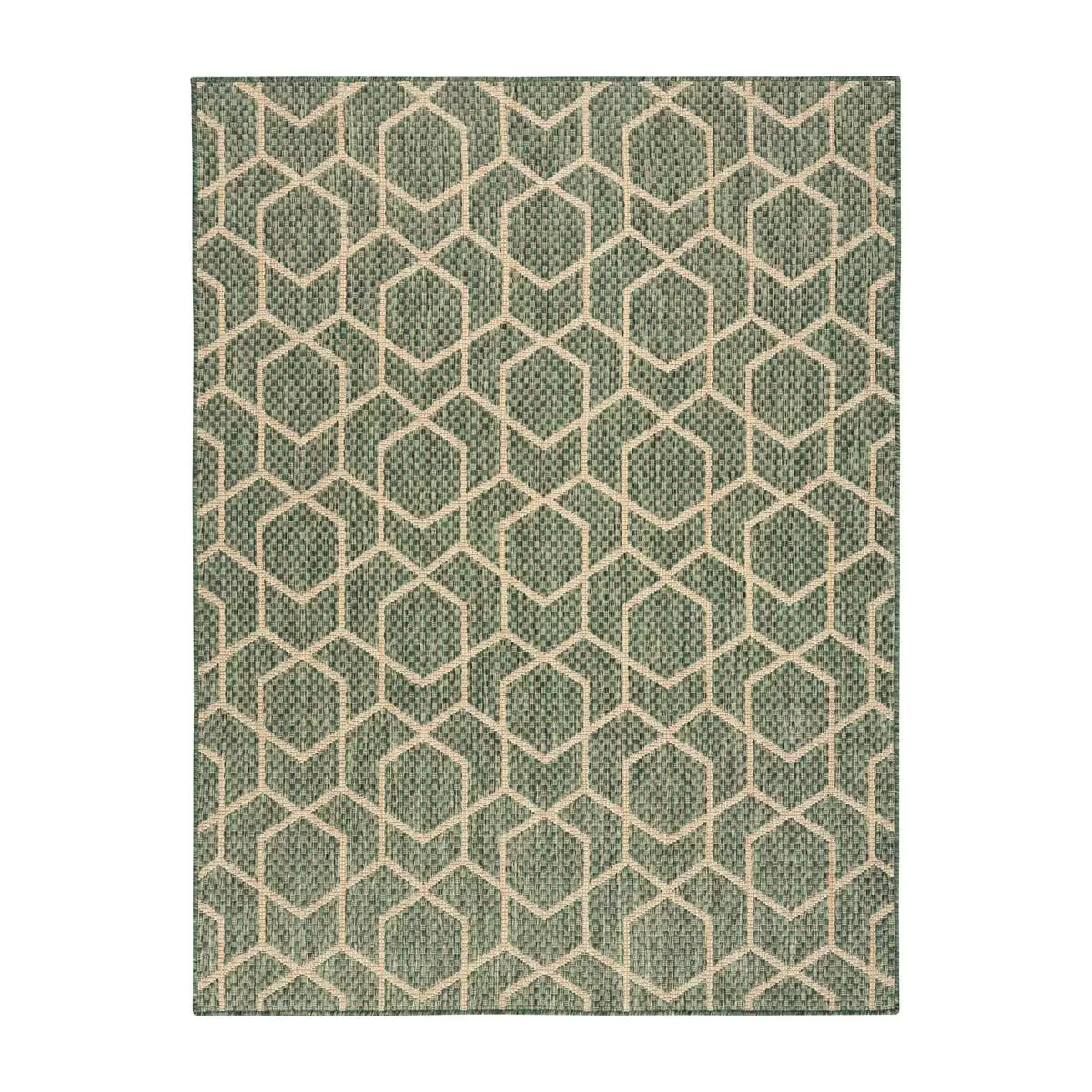 Nourison Horizon Geometric Green Indoor Outdoor Rug, in 2 Sizes