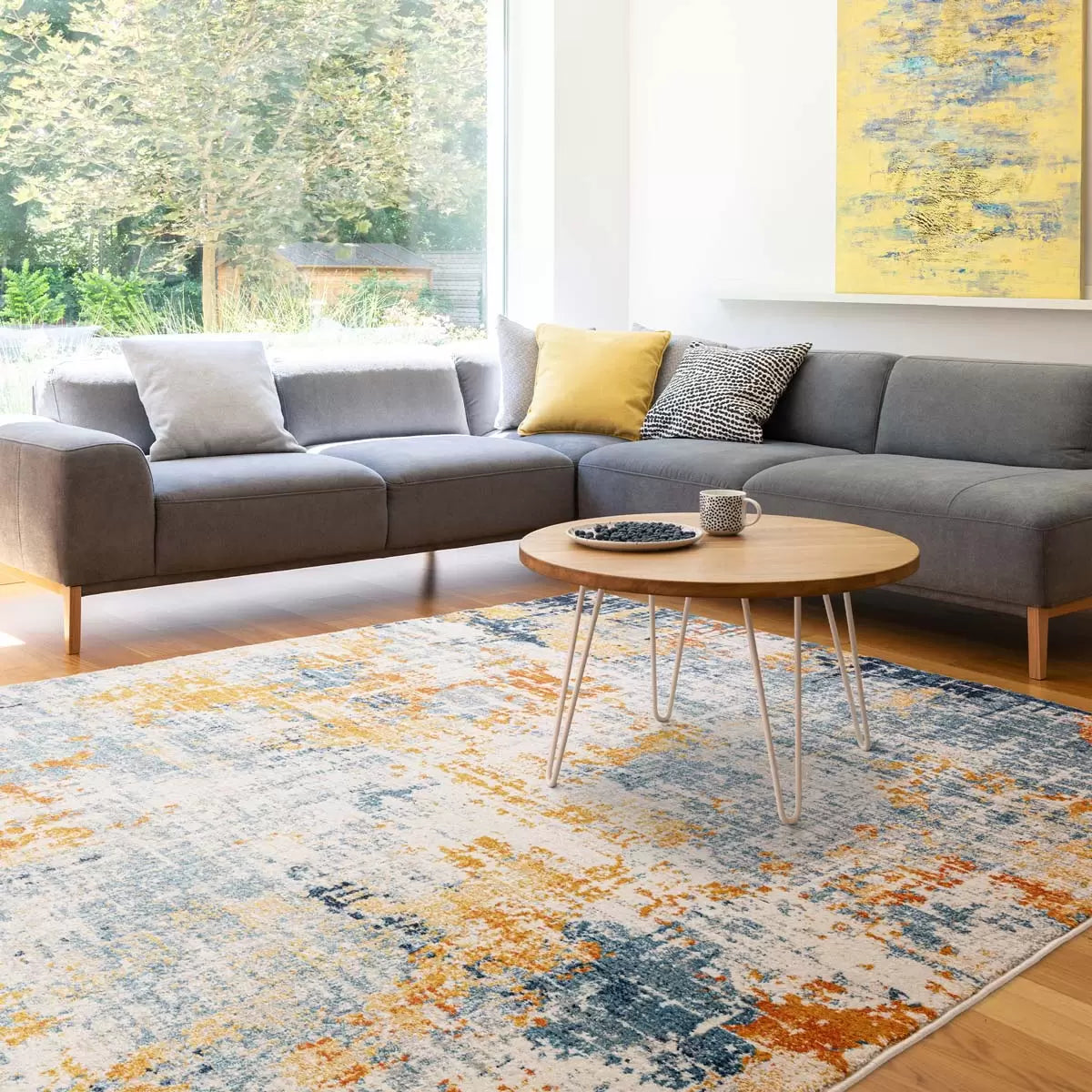 Nova Illusion Ochre Rug, in 2 Sizes
