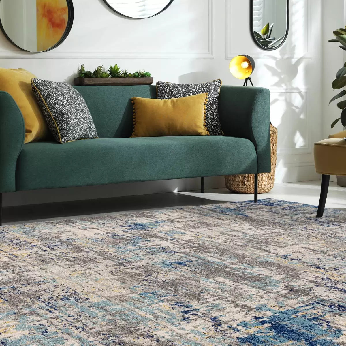 Nova Illusion Blue Rug, in 2 Sizes