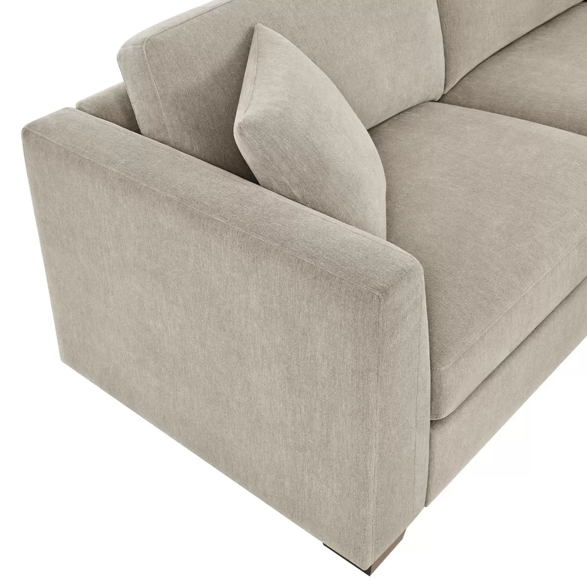 Thomasville Walsen Grey Fabric Corner Sofa with Storage Ottoman in 2