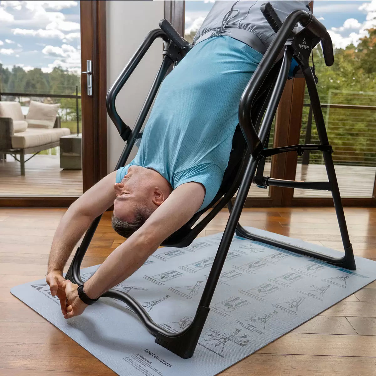 Teeter FitSpine FX3 Inversion Table with Comfort Cushion & Program Mat