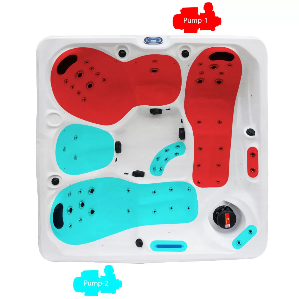 Blue Whale Spa Summer Lake 53-Jet 5 Person Hot Tub - Delivered and Installed