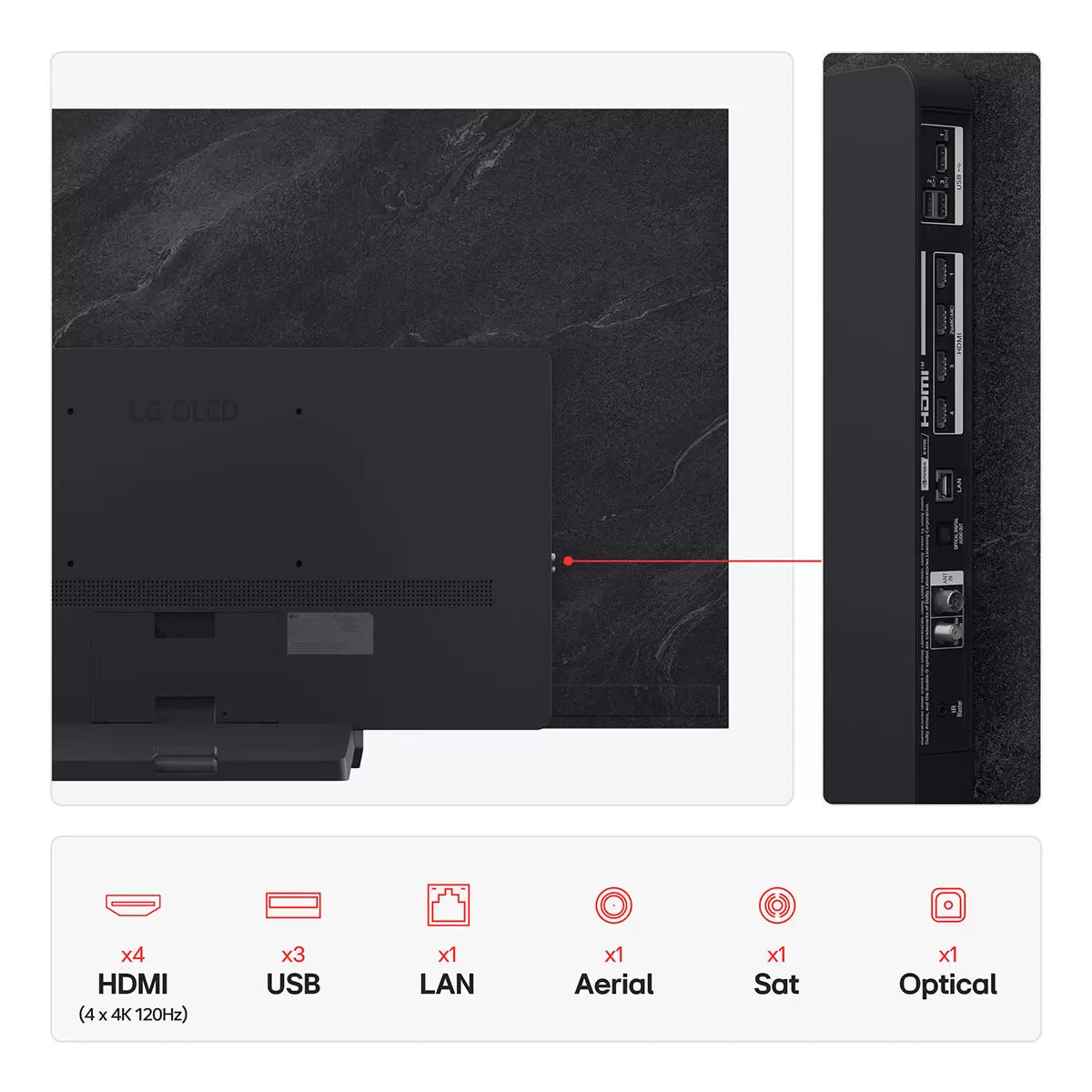 LG OLED65C55LA.AEK 65 Inch OLED 4K Ultra HD Smart TV