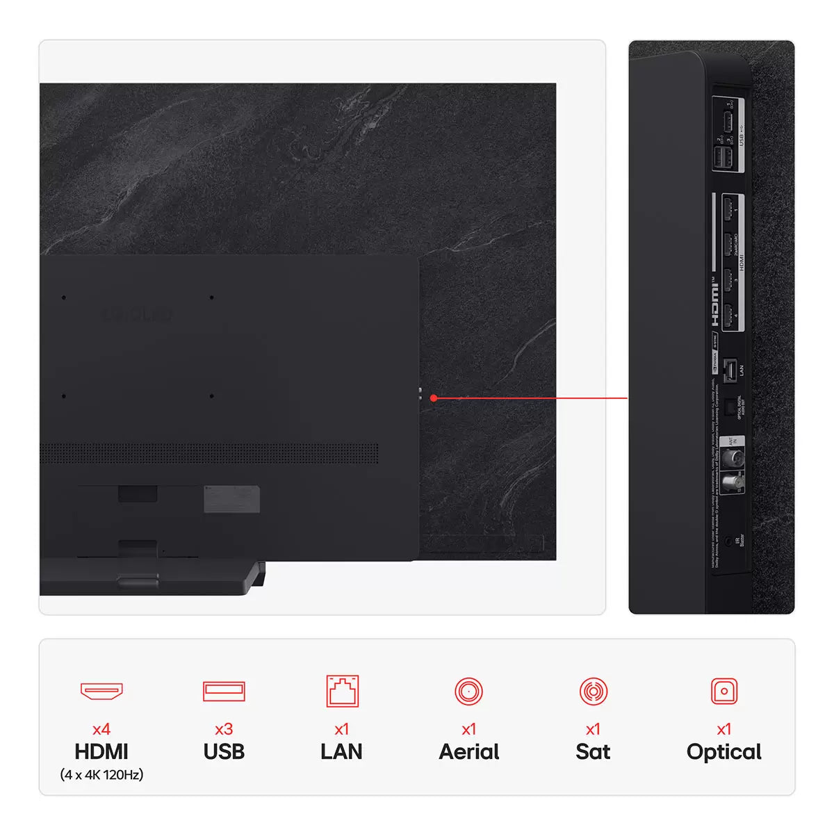 LG OLED77C55LA.AEK 77 Inch OLED 4K Ultra HD Smart TV