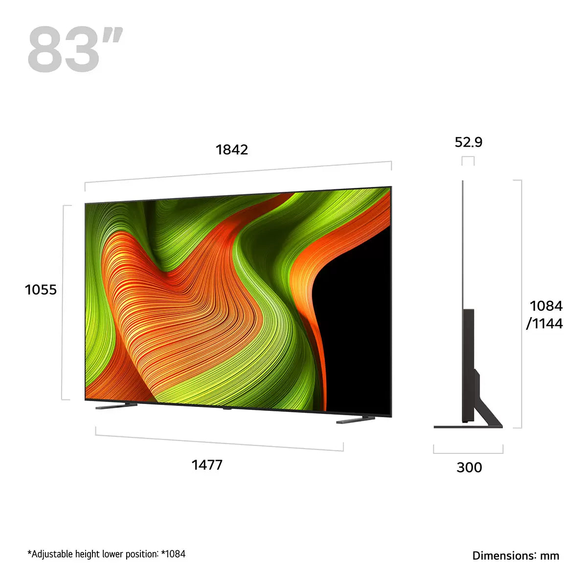 LG OLED83B56LA 83 Inch OLED 4K Ultra HD Smart TV
