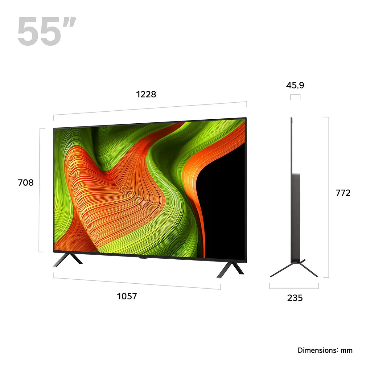 LG OLED55B56LA 55 Inch OLED 4K Ultra HD Smart TV