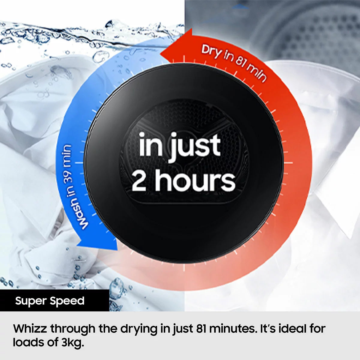 Samsung Series 8 DV90BB9445GHS1, 9kg Smart Heat Pump Tumble Dryer, A+++ Rated