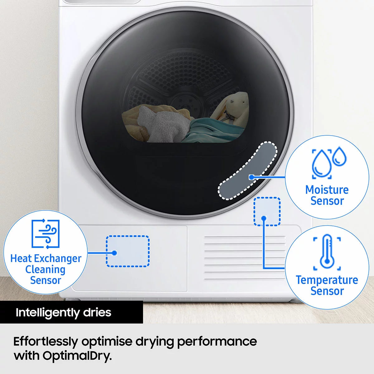 Samsung Series 6 AI Energy DV90T6240LB/S1 9KG Smart Heat Pump Tumble Dryer, A+++