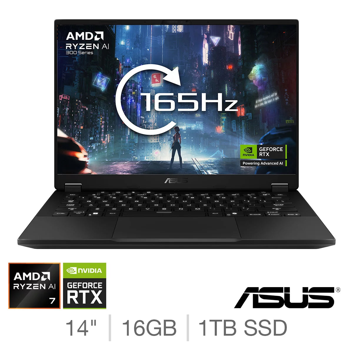 ASUS TUF A14, AMD Ryzen AI 7, 16GB RAM, 1TB SSD, NVIDIA GeForce RTX 5050, 14