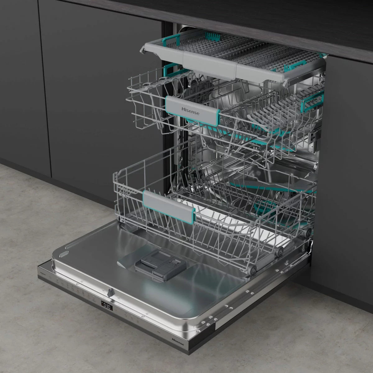 Hisense HV673A60UK Full-Size Fully Integrated Wi-Fi Enabled Dishwasher