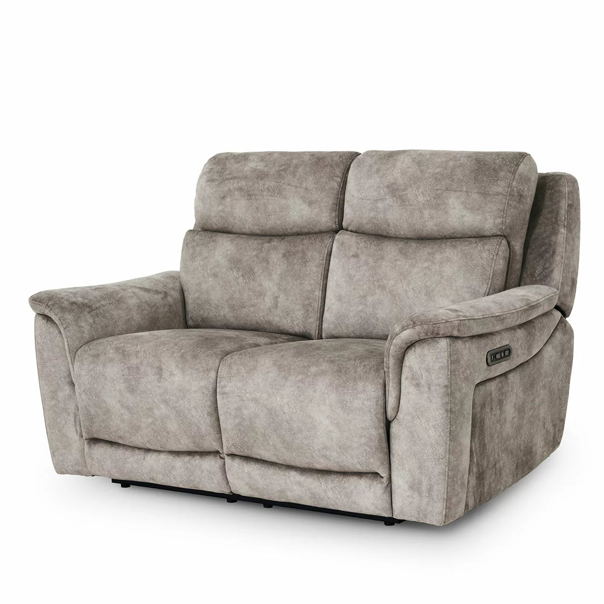 Oscar Grey Fabric Power Reclining 2 Seater Sofa with Power Headrest