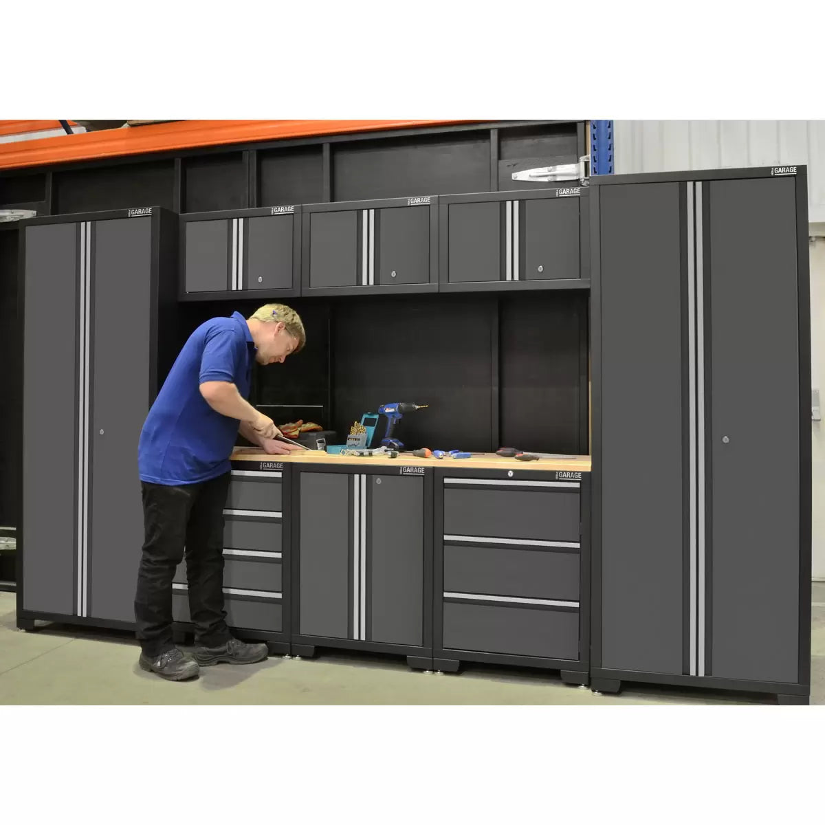 Hilka 24 Gauge Steel 9 Piece Cabinet Set