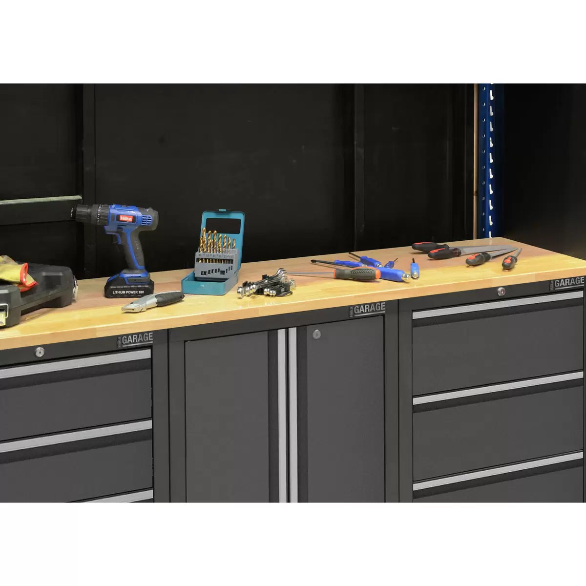 Hilka 24 Gauge Steel 9 Piece Cabinet Set