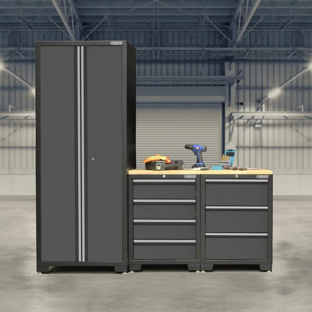 Hilka 24 Gauge Steel Starter 4 Piece Cabinet Set, view 4
